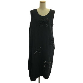tricot COMME des GARCONS / トリココムデギャルソン | 2018AW | 縮絨 ノースリーブ ラップデザイン ワンピース | S | ブラック | レディース