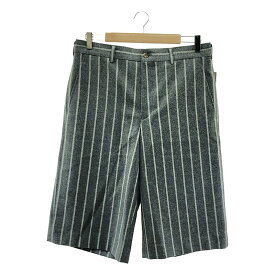 【美品】 COMME des GARCONS HOMME PLUS / コムデギャルソンオムプリュス | 2024AW | ウール ワイド ショートパンツ / 裏地付き | L | グレー | メンズ