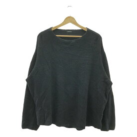 COMOLI / コモリ | 2020AW | シルクフリース 長袖クルー | 2 | ブラック | メンズ