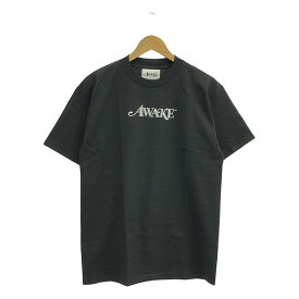 【美品】 AWAKE NY / アウェイクニューヨーク | METALLIC FOIL LOGO TEE メタリックロゴ Tシャツ | M | ブラック | メンズ