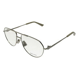 【美品】 BOTTEGA VENETA / ボッテガヴェネタ | 2025SS | BV1302O 002 TEARDROP FLAME ダブルブリッジ メタルフレーム サングラス | 57□15-145 | シルバー / クリア