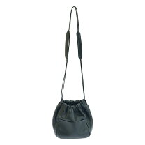 高級品】 JIL SANDER 【DRAWSTRING BAG】 パープル 巾着ショルダー  