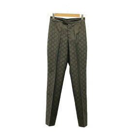 【美品】 GUCCI / グッチ | トムフォード期 GG柄 スラックス | 38 | ブラウン | レディース