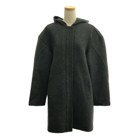 MARNI / マルニ | ウール フード ジップアップ コート | 38 | グレー | レディース