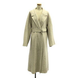 ebure / エブール | カシミヤ混 ロング チェスターコート | 38 | オフホワイト | レディース