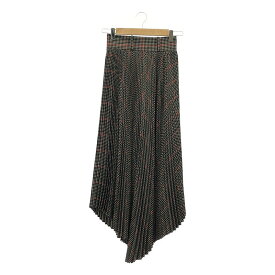 【美品】 HYKE / ハイク | 2021AW | PLAID PLEATED SKIRT チェックプリーツスカート | 1 | ベージュ×ブラック系 | レディース