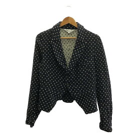 COMME des GARCONS COMME des GARCONS / コムコム | 2007AW | ウール 縮絨 ドット シングルブレスト ジャケット | M | ダークネイビー/ホワイト | レディース