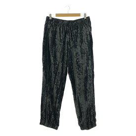 【美品】 SUPREME / シュプリーム | 2023AW | Crushed Velvet Track Pants / クラッシュト ベルベット トラック パンツ | M | black | メンズ