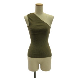 Cristaseya / クリスタセヤ | カシミヤ シルク ワンショルダー ニット トップス | S | カーキ | レディース