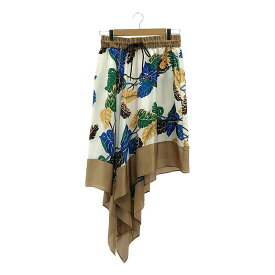 sacai / サカイ | × SUN SURF プリント アシンメトリースカート | 2 | マルチカラー | レディース