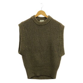 HYKE / ハイク | RIBBED VEST リブ ニットベスト | 1 | ブラウン | レディース