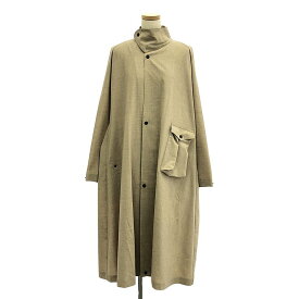 【新品】 HYKE / ハイク | 2021SS | STRETCH TROPICAL MILITARY COAT ミリタリー コート | 01 | OATMEAL | レディース