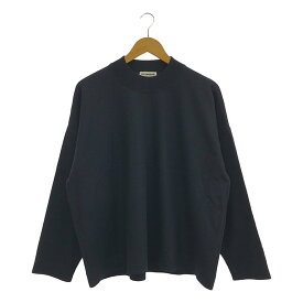 【美品】 JIL SANDER / ジルサンダー | 2019AW | モックネック ウール ワイド セーター | S | ネイビー | メンズ