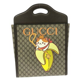 【美品】 GUCCI / グッチ | ばなにゃ GGスプリーム ハンドバッグ / 703793 | ブラウン | レディース