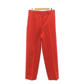 【美品】 CELINE / セリーヌ | フィービー期 メリノウール ワイドパンツ | 40 | レッド | レディース