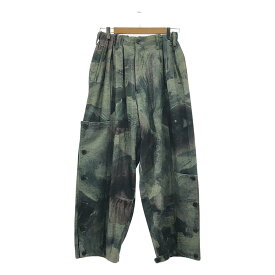 YOHJI YAMAMOTO POUR HOMME / ヨウジヤマモトプールオム | 2021SS | 脇釦絵 総柄 ドローストリング ワイド パンツ | 2 | マルチカラー | メンズ