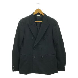 【美品】 COMME des GARCONS HOMME PLUS / コムデギャルソンオムプリュス | 2025SS | ウールギャバジン Wジャケット | M | ブラック | メンズ