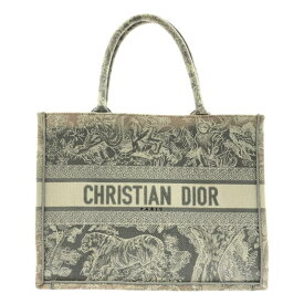【美品】 Christian Dior / クリスチャンディオール | トワル ドゥ ジュイ リバース ブックトートバッグ ミディアム キャンバス | アイボリー | レディース