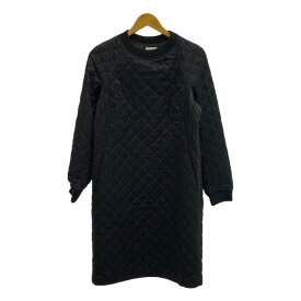 DRIES VAN NOTEN / ドリスヴァンノッテン | キルティング プルオーバー ワンピース | 36 | ブラック | レディース