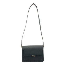 【美品】 MARNI / マルニ | トランク ミディアム サフィアーノレザー ショルダーバッグ | ブラック | レディース