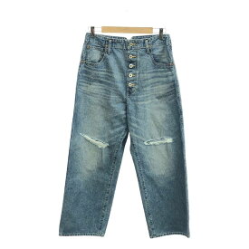 【美品】 JUNYA WATANABE MAN / ジュンヤワタナベマン | 2024AW | ダメージ加工 デニムパンツ | XS | インディゴ | メンズ