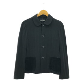 tricot COMME des GARCONS / トリココムデギャルソン | AD2000 | 別珍 ラウンドカラージャケット | M | ブラック | レディース