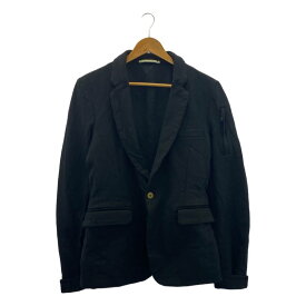 COMME des GARCONS HOMME PLUS / コムデギャルソンオムプリュス | 2005AW | ポリエステル 製品染め 1B シングルブレスト ジャケット / メッシュ総裏地 | S | ブラック | メンズ