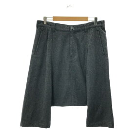 COMME des GARCONS HOMME PLUS / コムデギャルソンオムプリュス | 2012AW | ウール 縮絨 サルエル ショートパンツ ショーツ | M | ダークグレー | メンズ