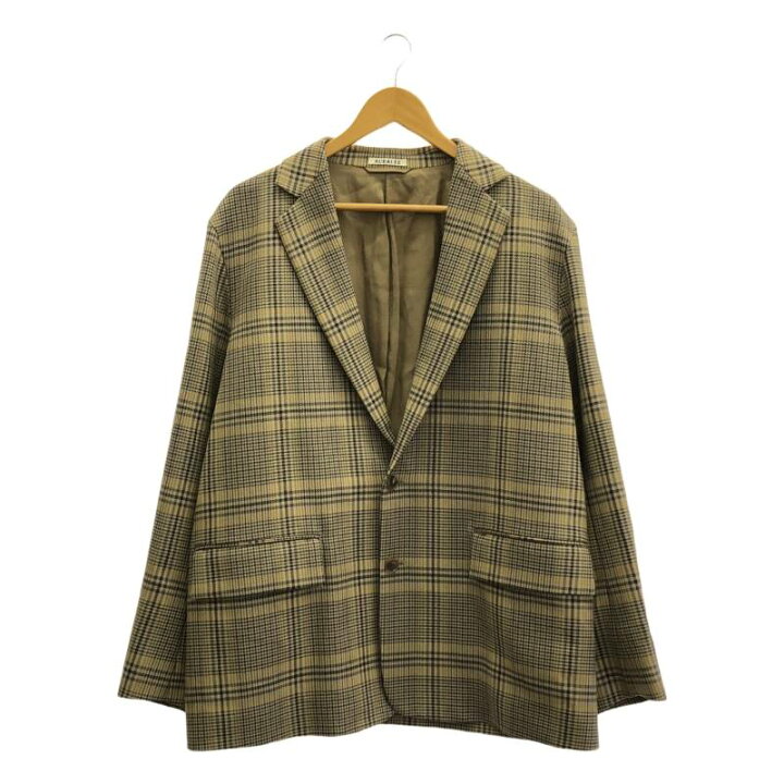 楽天市場】AURALEE / オーラリー | WOOL SERGE CHECK JACKET チェック 