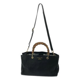 GUCCI / グッチ | バンブー ショッパー スモール 2WAY バッグ | ブラック | レディース
