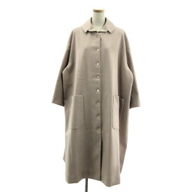 【美品】 mina perhonen / ミナペルホネン | 2022AW | square shadow / スクエア シャドウ シングル オーバー コート/ 総裏地 | 38 | light pink | レディース