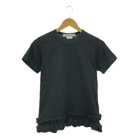 COMME des GARCONS COMME des GARCONS / コムコム | コットン フリル Tシャツ | XS | ブラック | レディース