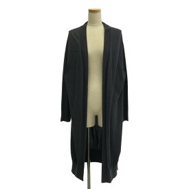 HYKE / ハイク | コットンニット ロング カーディガン | 1 | ネイビー | レディース