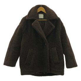CINOH / チノ | 2023AW | CI BOA COCOON COAT / オーバー ボアコート / 総裏地 | 36 | ブラウン | レディース