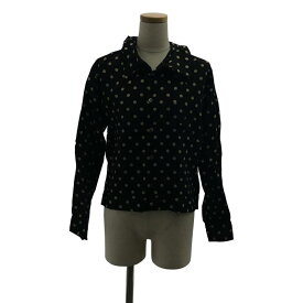 JUNYA WATANABE COMME des GARCONS / ジュンヤワタナベ | 2006SS | キュプラ ドット レイヤードカラー シャツ ブラウス | S | ブラック | レディース