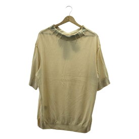 MARNI / マルニ | バックリボン タックネック ニット プルオーバー | 36 | ベージュ/ブラック | レディース