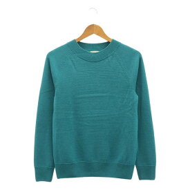 DRIES VAN NOTEN / ドリスヴァンノッテン | ウール クルーネック ラグランスリーブ ニット | XS | ブルー系 | レディース