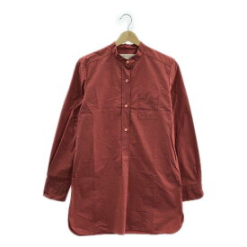MARNI / マルニ | コットン バンドカラー プルオーバー シャツ | 40 | レッド | レディース