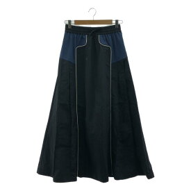 HeRIN.CYE / ヘリンドットサイ | Side pleats flare skirt サイドプリーツフレアスカート | F | ネイビー | レディース