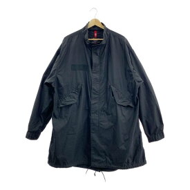 ALPHA INDUSTRIES / アルファインダストリーズ | ドローストリング ミリタリー モッズコート | L | ブラック | メンズ