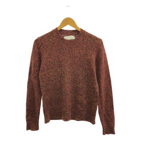 JIL SANDER+ / ジルサンダープラス | 2022AW | クルーネック アルパカ マーブルニット | 36 | レッド系 | レディース