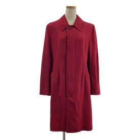 【美品】 COMME des GARCONS COMME des GARCONS / コムコム | AD2005 | ウールギャバジン ステンカラー コート | S | レッド | レディース