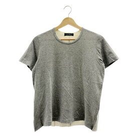tricot COMME des GARCONS / トリココムデギャルソン | AD1993 | 90s ホワイトデニム切替 Tシャツ | グレー / ホワイト | レディース