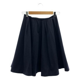 YOKO CHAN / ヨーコチャン | ウール フレアスカート | 38 | ネイビー | レディース