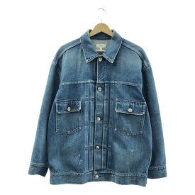 HYKE / ハイク | DENIM JACKET BIG FIT / ダメージ加工 デニム オーバー ジャケット | 2 | インディゴ | メンズ