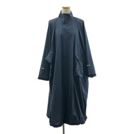 【美品】 HYKE / ハイク | 2023SS | PERTEX MILITARY COAT パーテックス ミリタリー ナイロン コート | S | ネイビー | レディース