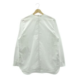 【美品】 HYKE / ハイク | 2023AW | TASLAN TWILL TOP / バックジップ スリット ブラウス | 1 | ホワイト | レディース