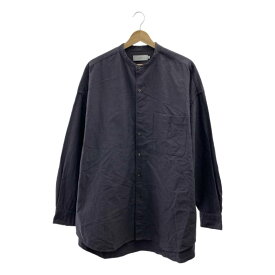 Graphpaper / グラフペーパー | 2022AW | Oxford Oversized Band Collar Shirt オックスフォード オーバーサイズド バンドカラー シャツ | F | グレー | メンズ