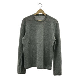 JIL SANDER / ジルサンダー | クルーネック ウールニット | 50 | グレー | メンズ