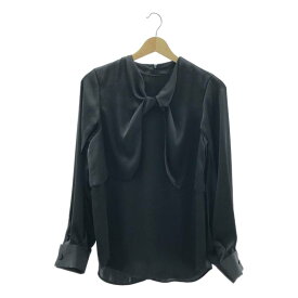 【美品】 HYKE / ハイク | 2024SS | SATIN BLOUSE サテン ブラウス シャツ | 1 | ブラック | レディース